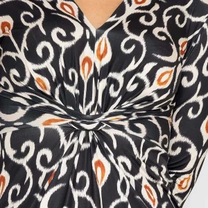 Pala D'oro Louisa Midi Dress In Black Print*Women Dresses & Jumpsuits