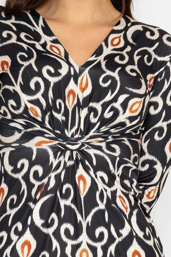 Pala D'oro Louisa Midi Dress In Black Print*Women Dresses & Jumpsuits