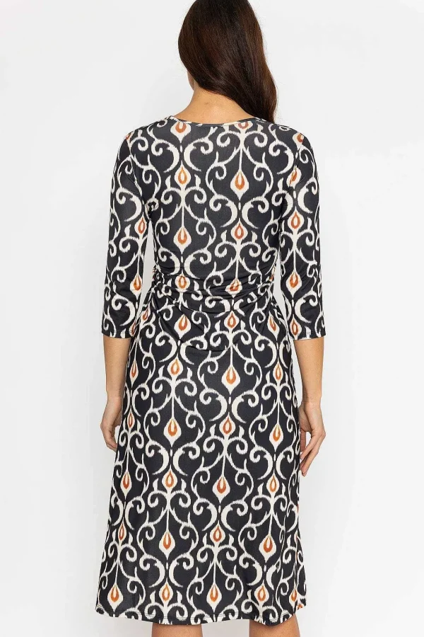 Pala D'oro Louisa Midi Dress In Black Print*Women Dresses & Jumpsuits