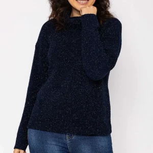 Voulez Vous Lurex Knit In Navy*Women Jumpers & Cardigans