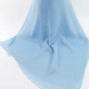 SOUL Accessories Lurex Pleated Occasion Scarf In Blue* Accessories