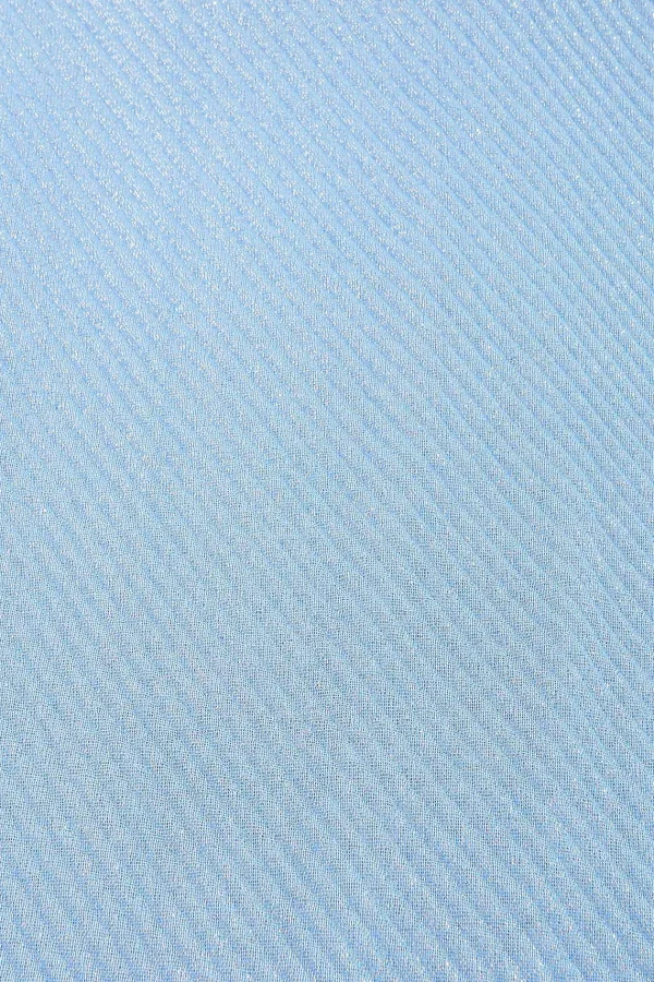 SOUL Accessories Lurex Pleated Occasion Scarf In Blue* Accessories