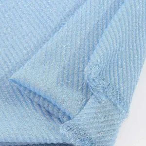 SOUL Accessories Lurex Pleated Occasion Scarf In Blue* Accessories