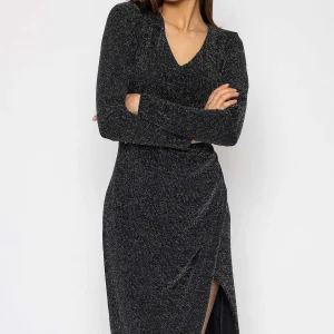 J'aime la Vie Lurex Taylor Dress In Black*Women Dresses & Jumpsuits