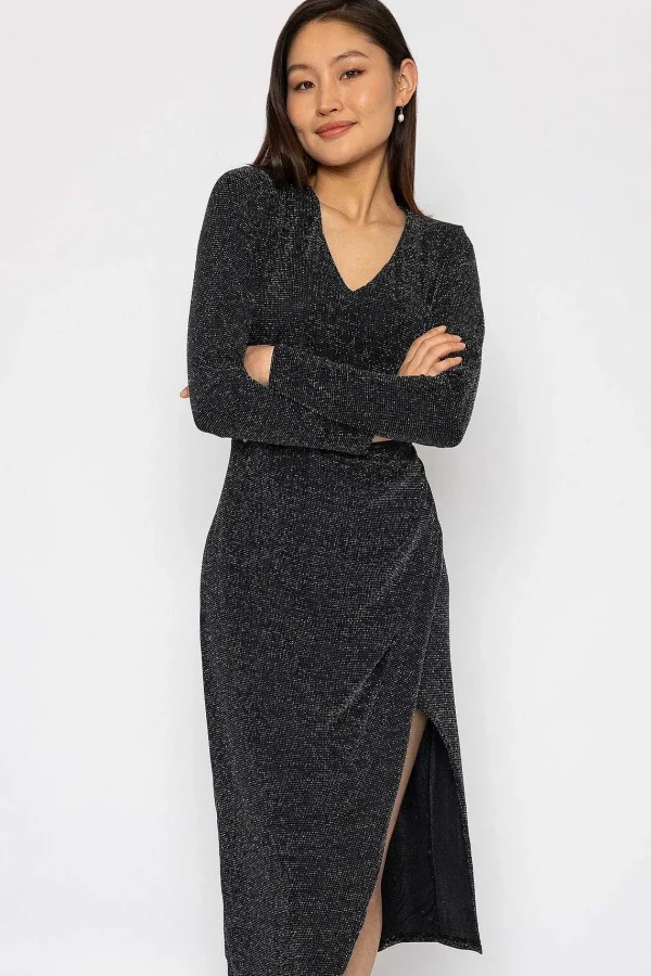 J'aime la Vie Lurex Taylor Dress In Black*Women Dresses & Jumpsuits