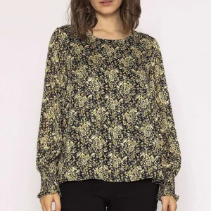 Rowen Avenue Lurex Top In Green Print*Women Tops & Blouses