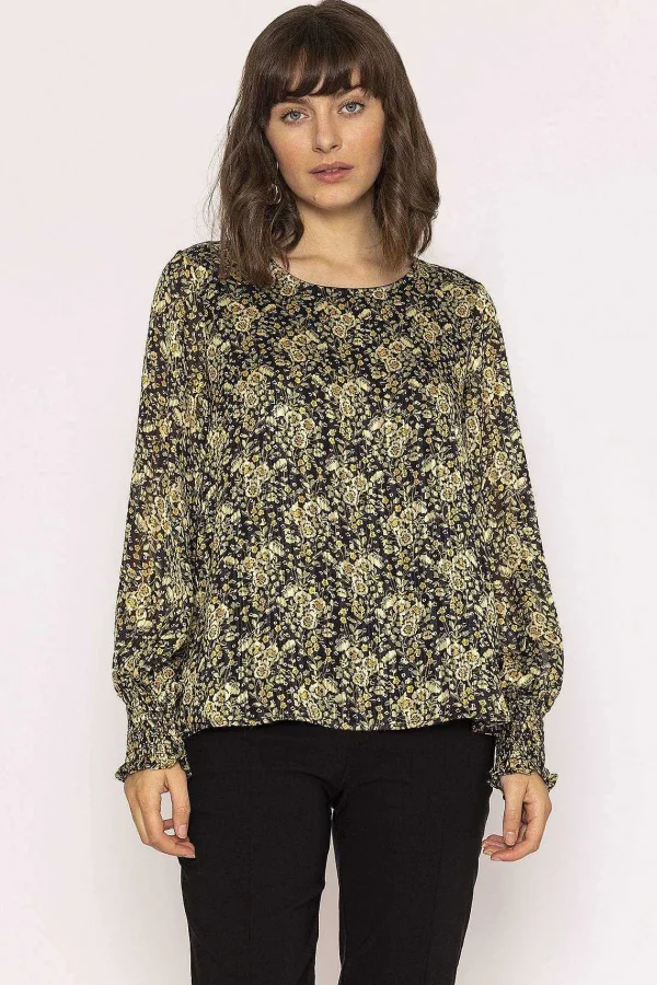 Rowen Avenue Lurex Top In Green Print*Women Tops & Blouses