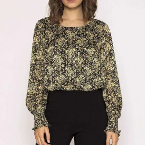 Rowen Avenue Lurex Top In Green Print*Women Tops & Blouses
