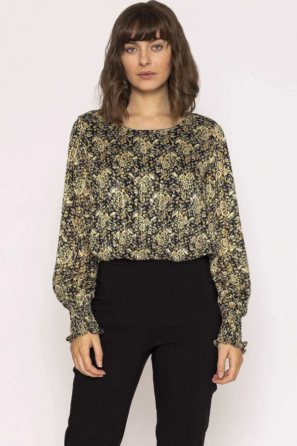 Rowen Avenue Lurex Top In Green Print*Women Tops & Blouses