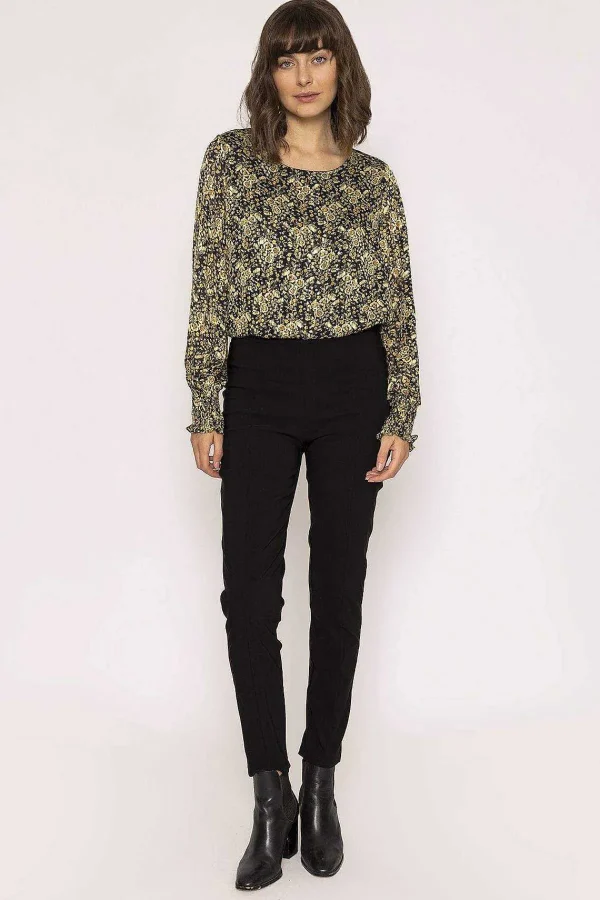 Rowen Avenue Lurex Top In Green Print*Women Tops & Blouses
