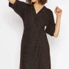 Rowen Avenue Lurex Wrap Dress In Bronze*Women Dresses & Jumpsuits
