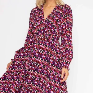 Rowen Avenue Mabel Dress In Pink Geo Print*Women Dresses & Jumpsuits