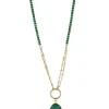 Knight & Day Malachite Long Necklace* Jewellery