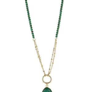 Knight & Day Malachite Long Necklace* Jewellery