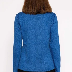 Rowen Avenue Marble Crew Neck Sweatshirts In Blue*Women Hoodies & Sweatshirts