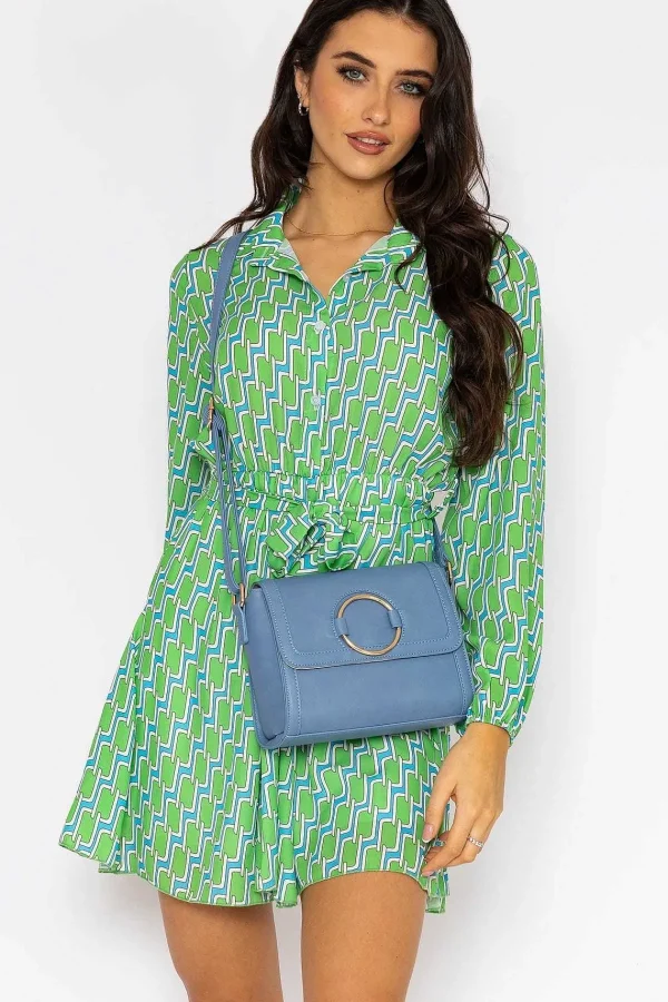 Pala D'oro Maria Mini Dress In Green Print*Women Dresses & Jumpsuits