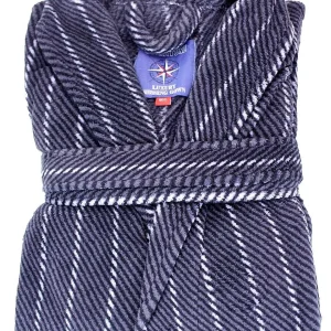 Portland Mens Luxury Dressing Gown In Charcoal* Him