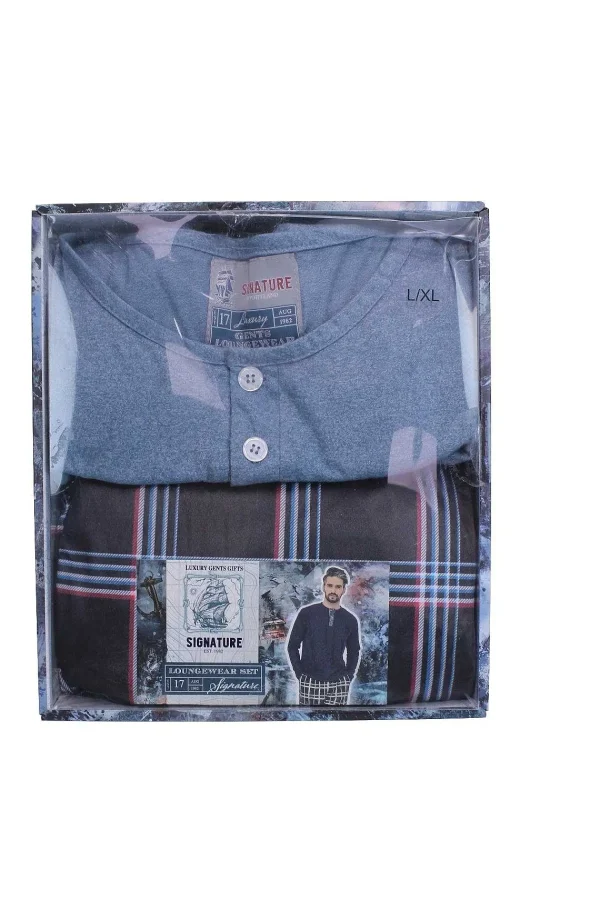 Portland Mens Luxury Loungewear Set In Aqua* Him