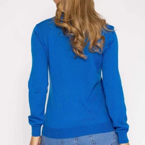 Kelly & Grace Weekend Merino Blend Crew In Blue*Women Jumpers & Cardigans