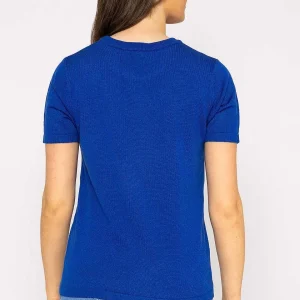 Kelly & Grace Weekend Merino Short Sleeve Crew In Cobalt*Women Jumpers & Cardigans
