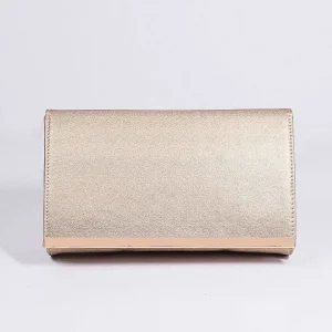 SOUL Accessories Metallic Flapover Clutch In Gold* Accessories