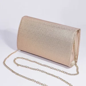 SOUL Accessories Metallic Flapover Clutch In Gold* Accessories