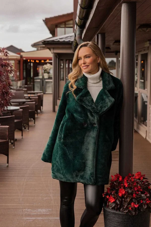 J'aime la Vie Michelle Jacket In Bottle Green*Women Coats & Jackets