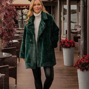 J'aime la Vie Michelle Jacket In Bottle Green*Women Coats & Jackets