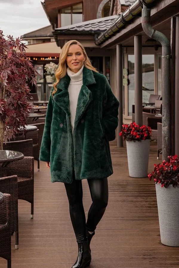 J'aime la Vie Michelle Jacket In Bottle Green*Women Coats & Jackets