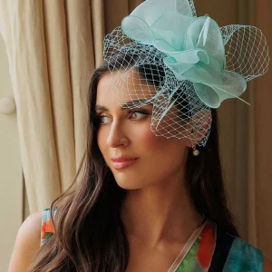 SOUL Accessories Mint Hairband Fascinator With Net & Feathers* Fascinators