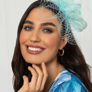 SOUL Accessories Mint Hairband Fascinator With Net & Feathers* Fascinators