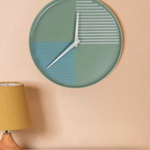 Carraig Donn HOME Modern Ceramic Blue Wall Clock* Homeware