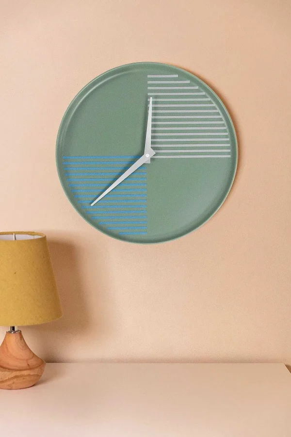 Carraig Donn HOME Modern Ceramic Blue Wall Clock* Homeware