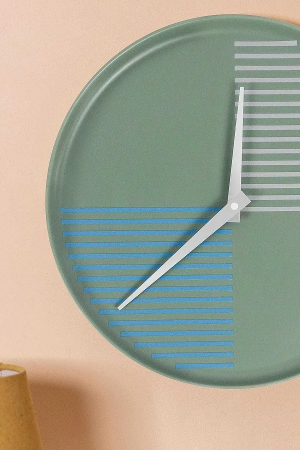 Carraig Donn HOME Modern Ceramic Blue Wall Clock* Homeware