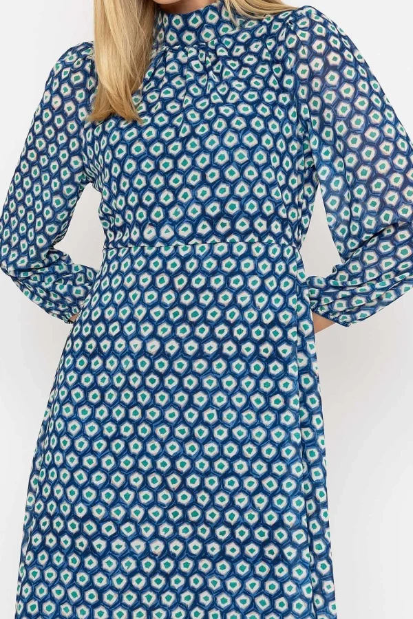 Pala D'oro Mollie Midi Dress In Navy Print*Women Dresses & Jumpsuits