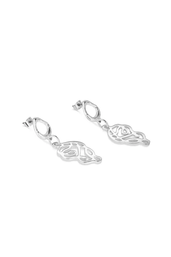 Newbridge Silverware Jewellery Molten Knot Drop Earrings* Boxed Gifts