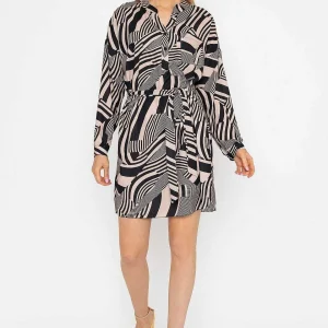 Pala D'oro Mono Collarless Shirt Dress*Women Dresses & Jumpsuits