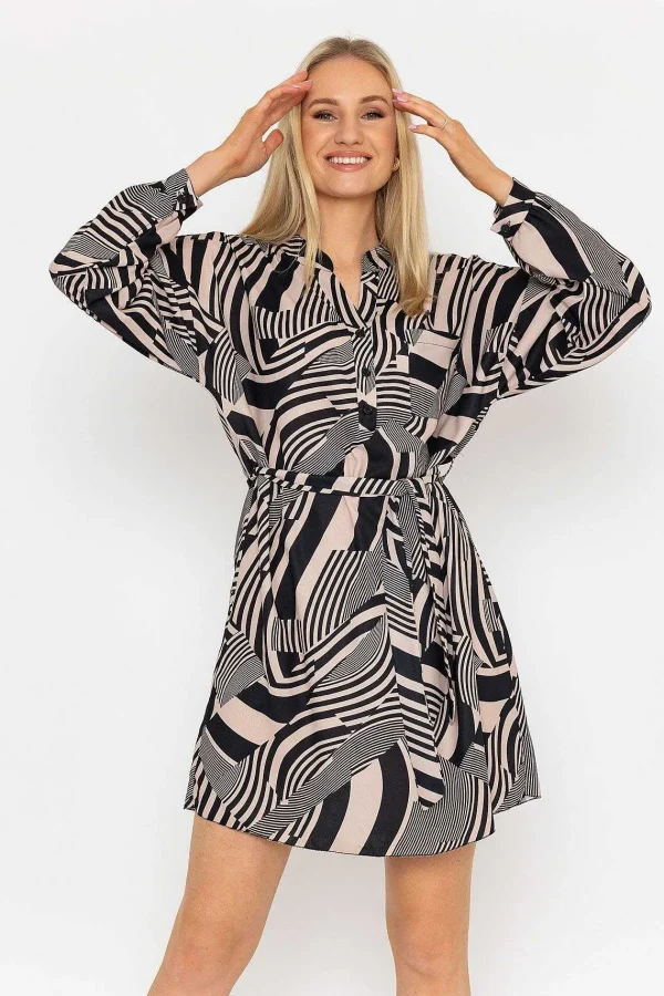 Pala D'oro Mono Collarless Shirt Dress*Women Dresses & Jumpsuits