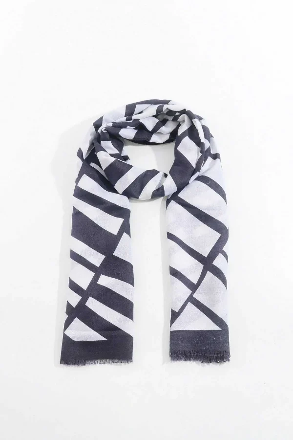 SOUL Accessories Mono Print Scarf In Black* Accessories