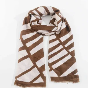 SOUL Accessories Mono Print Scarf In Brown* Accessories