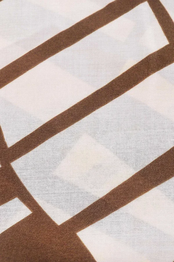 SOUL Accessories Mono Print Scarf In Brown* Accessories
