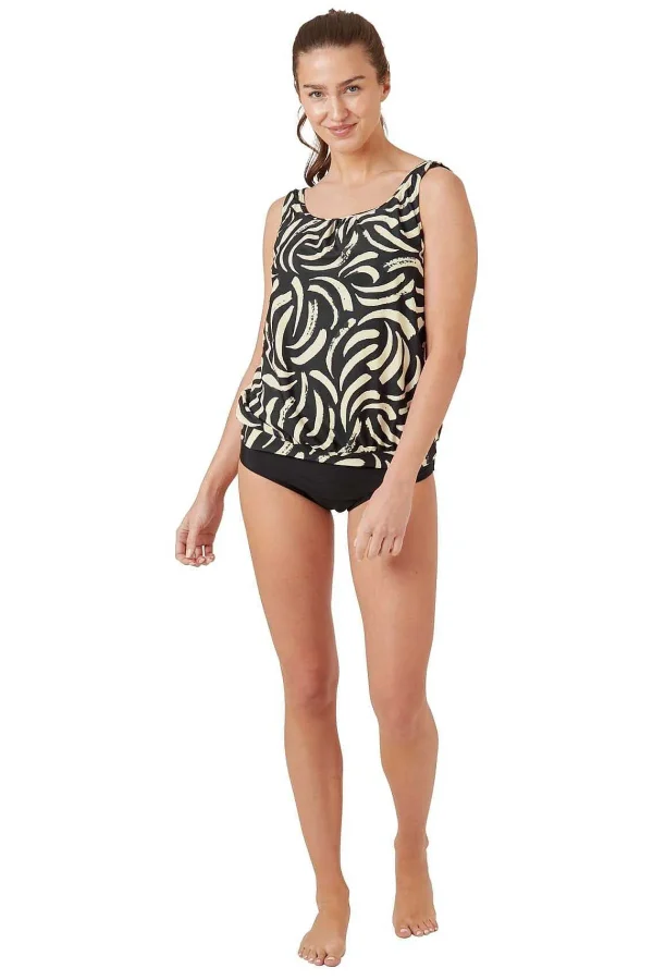 Oyster Bay Monochrome Tankini With Briefs*Women Swimwear