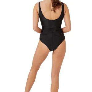 Oyster Bay Monochrome Wrap Swimsuit*Women Swimwear