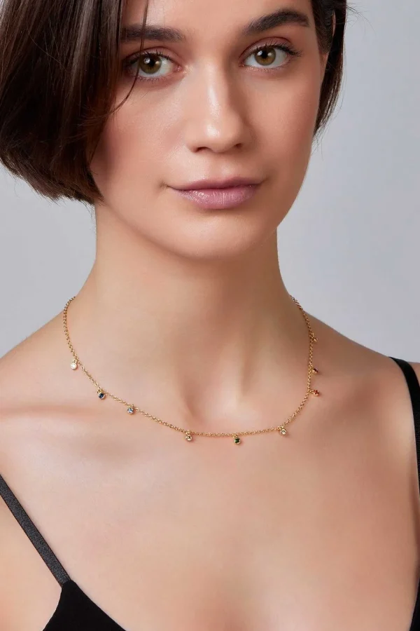 Knight & Day Multi Colour Drop Necklace* Jewellery