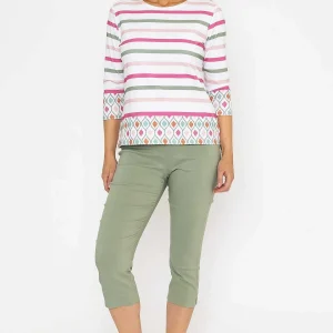 Voulez Vous Multi Printed Breton Top*Women Tops & Blouses