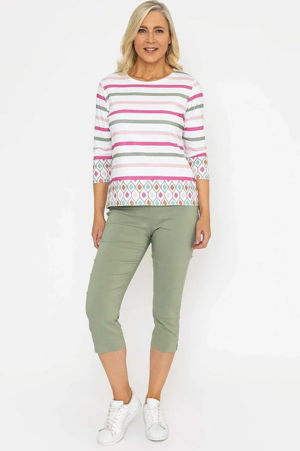 Voulez Vous Multi Printed Breton Top*Women Tops & Blouses
