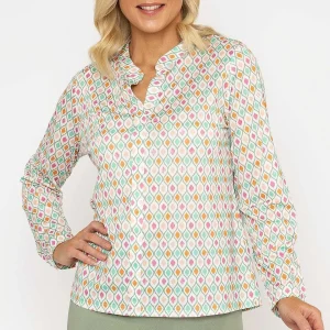 Voulez Vous Multicolored Printed Jersey Top*Women Tops & Blouses