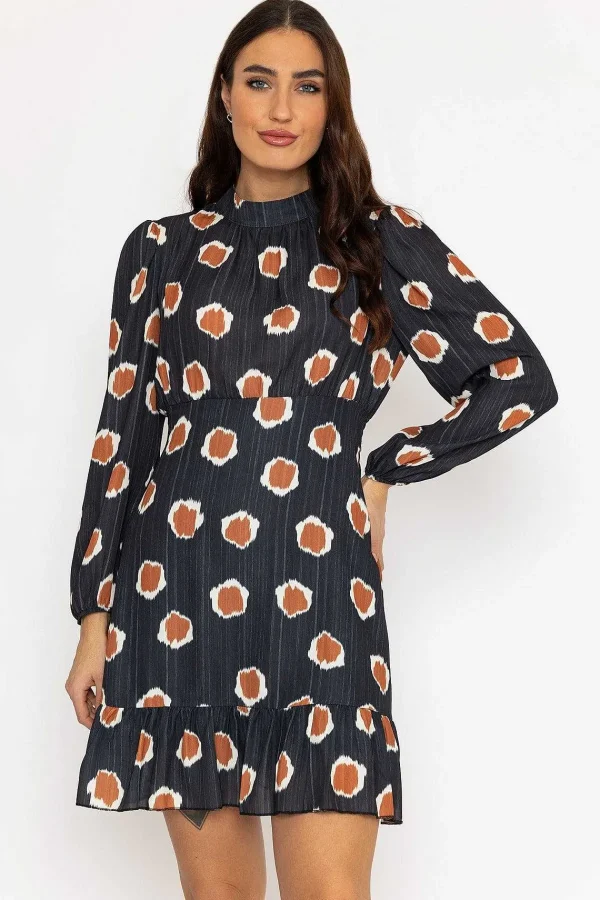Pala D'oro Nadia Mini Dress In Black Print*Women Dresses & Jumpsuits