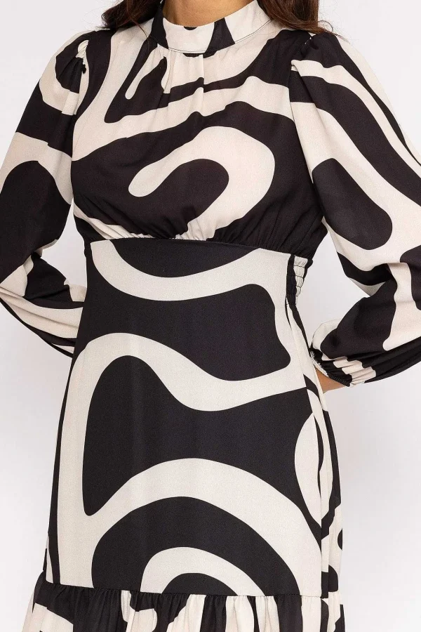 Pala D'oro Nadia Mini Dress In Black Print*Women Dresses & Jumpsuits