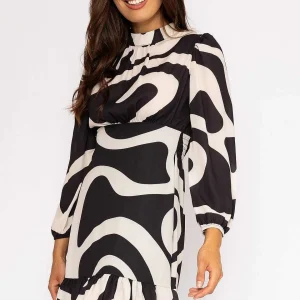 Pala D'oro Nadia Mini Dress In Black Print*Women Dresses & Jumpsuits